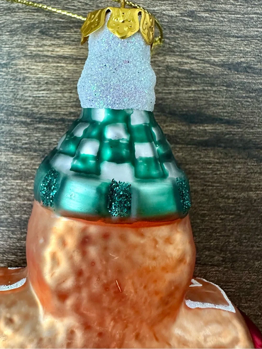Macy’s Holiday Lane Glass Gingerbread Spice & Everything Nice Christmas Ornament
